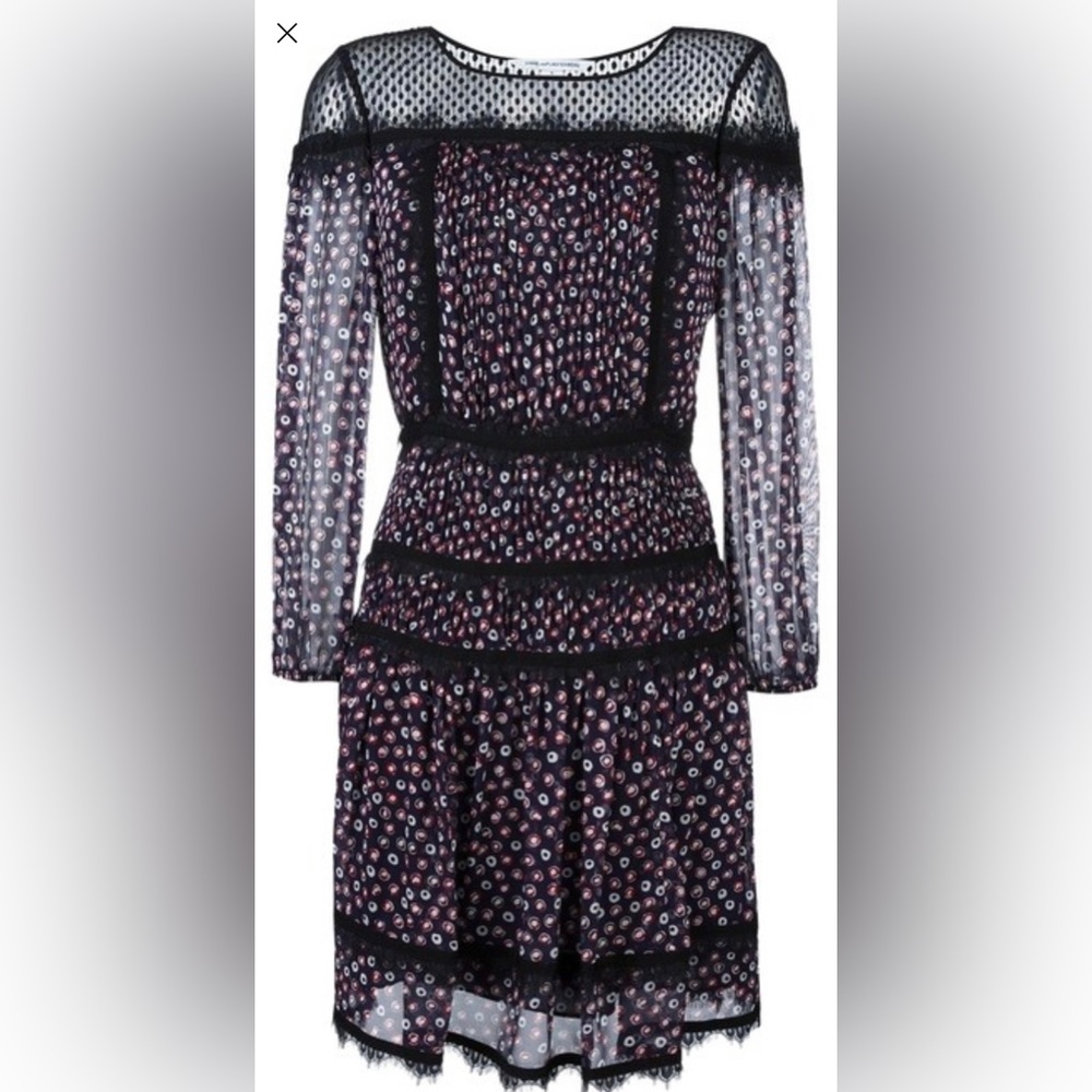 Black silk short cocktail dress, worn once